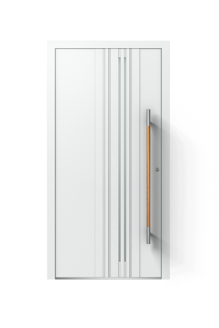 Haustür weiß ohne Glas